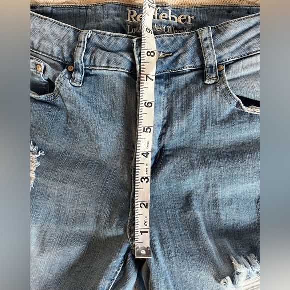 Resfeber Los Angeles Designer Medium Wash, Distressed Jeans Women’s Size 6 - Picture 15 of 16
